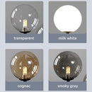 GobekUsa Glass Ball Pendant Chandelier: Scandinavian LED Light for Kitchen Dining Table