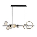 GobekUsa Glass Ball Pendant Chandelier: Scandinavian LED Light for Kitchen Dining Table