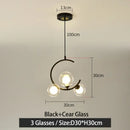 GobekUsa Glass Ball Pendant Light | Modern Nordic G9 LED Lamp for Living Room & Bedroom