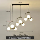 GobekUsa Glass Ball Pendant Light | Modern Nordic G9 LED Lamp for Living Room & Bedroom