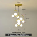 GobekUsa Glass Ball Pendant Light | Modern Nordic G9 LED Lamp for Living Room & Bedroom