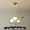 GobekUsa Glass Ball Pendant Light | Modern Nordic G9 LED Lamp for Living Room & Bedroom
