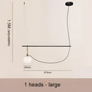 GobekUsa Glass Ball Pendant Lights - Nordic Style Three-Head Magic Bean Lamps