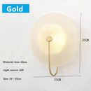 GobekUsa Glass Stripe Gold Wall Lamp for Modern Nordic Bedroom and Bathroom Decoration
