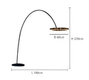 GobekUsa Circular Luminescence LED Floor Lamp for Elegant Living Spaces