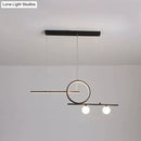 GobekUsa Nordic Metal LED Island Lighting Pendant with Frosted Glass - Black/White/Gold Finish for Dining Room