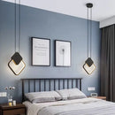GobekUsa Black Ring Pendant Lamp: Minimalist Nordic Design, Dimmable LED, Long Wire
