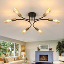 GobekUsa Modern Black and Gold Sputnik Chandelier