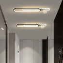 GobekUsa Gold Starry Strip Flush Mount Ceiling Light Luxury Chandelier