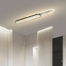 GobekUsa Gold Starry Strip Flush Mount Ceiling Light Luxury Chandelier
