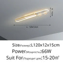 GobekUsa Gold Starry Strip Flush Mount Ceiling Light Luxury Chandelier