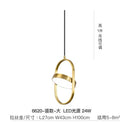 GobekUsa Gold Trumpet Pendant Light - Modern LED Nordic Hanging Lamp for Home Decor