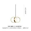 GobekUsa Gold Trumpet Pendant Light - Modern LED Nordic Hanging Lamp for Home Decor