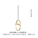 GobekUsa Gold Trumpet Pendant Light - Modern LED Nordic Hanging Lamp for Home Decor