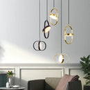 GobekUsa Gold Trumpet Pendant Light - Modern LED Nordic Hanging Lamp for Home Decor