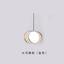 GobekUsa Gold Trumpet Pendant Light - Modern LED Nordic Hanging Lamp for Home Decor