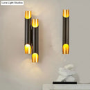 GobekUsa Modern Tubular Aluminum Wall Sconce for Living Room Lighting