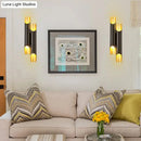 GobekUsa Modern Tubular Aluminum Wall Sconce for Living Room Lighting