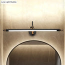 GobekUsa Modern Black Tubular Vanity Lighting - 19"/25" W LED Metal Wall Sconce Light for Bathroom in Warm/White Light