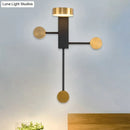 GobekUsa Contemporary Metal LED Circular Wall Sconce - Black, Warm/White Light