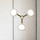 GobekUsa Modern Black and Gold Wall Sconce with Clear Glass Shade - 3-Head Bedroom Lighting