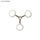 GobekUsa Modern Black and Gold Wall Sconce with Clear Glass Shade - 3-Head Bedroom Lighting