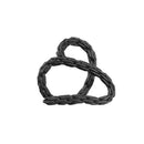 GobekUsa Golden Knot Chain Ring Geometric Decorative Figurine - Resin Home Decor Accessory