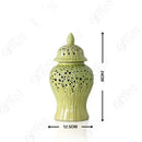 GobekUsa Elegant Golden Porcelain Jar for Home Decoration and Storage