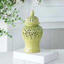 GobekUsa Elegant Golden Porcelain Jar for Home Decoration and Storage