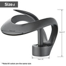 GobekUsa Black Basin Faucet Grey Waterfall Mixer Tap Hot Cold Modern Brass Deck Mount