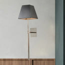 GobekUsa Contemporary Black Fabric Tapered LED Wall Sconce Light for Bedside Lighting
