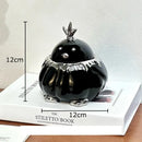 Modern black and silver duck shaped ceramic ashtray living room decor by Decorbites