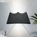 GobekUsa Modern Black Trapezoid LED Wall Sconce Light for Bedroom with Warm/White Lighting