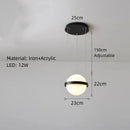 GobekUsa Art Deco White Acrylic Ball Wall Lights with 3-Mode Dimming