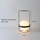 GobekUsa Art Deco White Acrylic Ball Wall Lights with 3-Mode Dimming