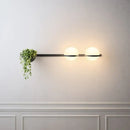 GobekUsa Art Deco White Acrylic Ball Wall Lights with 3-Mode Dimming