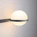 GobekUsa Art Deco White Acrylic Ball Wall Lights with 3-Mode Dimming