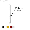 GobekUsa Modern 1-Head Sconce Lighting with Metal Shade - Red/Yellow Conical Wall Mount Lamp for Bedside