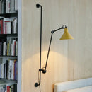 GobekUsa Modern 1-Head Sconce Lighting with Metal Shade - Red/Yellow Conical Wall Mount Lamp for Bedside