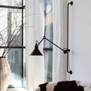 GobekUsa Modern 1-Head Sconce Lighting with Metal Shade - Red/Yellow Conical Wall Mount Lamp for Bedside