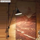 GobekUsa Modern 1-Head Sconce Lighting with Metal Shade - Red/Yellow Conical Wall Mount Lamp for Bedside