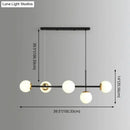 GobekUsa Linear Island Pendant Light with Modern Minimalist Design and Glass Shade for Dining Table - Stylish and Functional