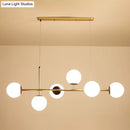 GobekUsa Linear Island Pendant Light with Modern Minimalist Design and Glass Shade for Dining Table - Stylish and Functional