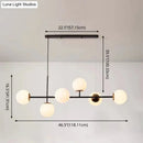 GobekUsa Linear Island Pendant Light with Modern Minimalist Design and Glass Shade for Dining Table - Stylish and Functional