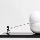GobekUsa Cartoon Balloon Man Pumpkin Figure Resin Sculpture Home Decoration