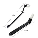 Modern black and white coffee machine brush kitchen cleaning tool by Decorbites