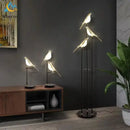 GobekUsa Crow LED Floor Lamp - Nordic Minimalist Magpie Bird Table Light