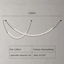 GobekUsa Designer Arc Line Restaurant Lighting Chandelier