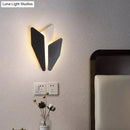 GobekUsa Contemporary Metal LED Wall Sconce in Black- Warm/White Light