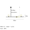 GobekUsa Brass and White Glass Pendant Lamp with Adjustable Height